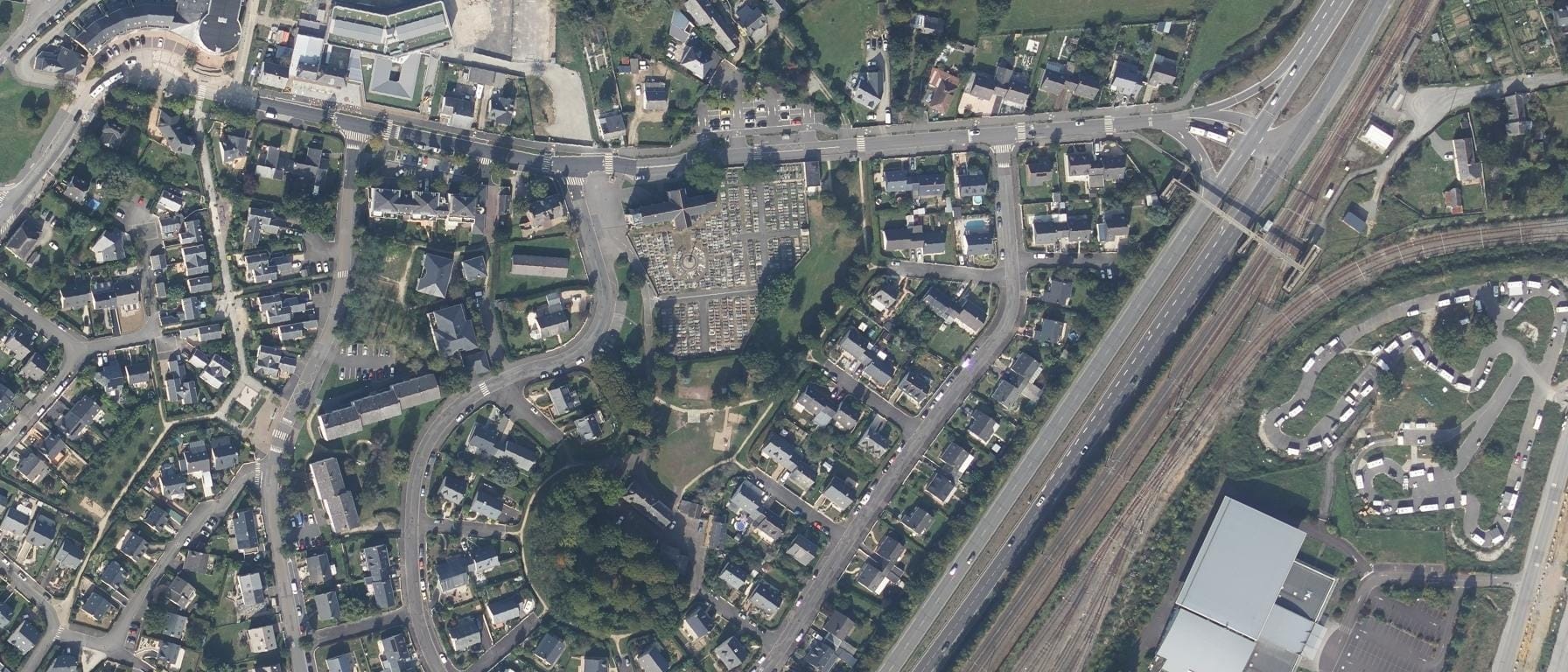 Vue aérienne de ESCG Rennes