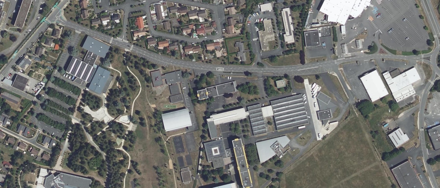 Vue aérienne de Lycée Balzac d'Alembert
