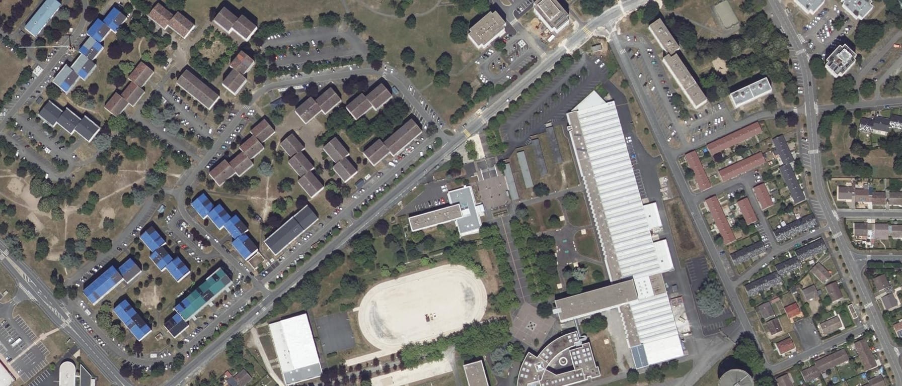 Vue aérienne de Lycée Blaise Pascal
