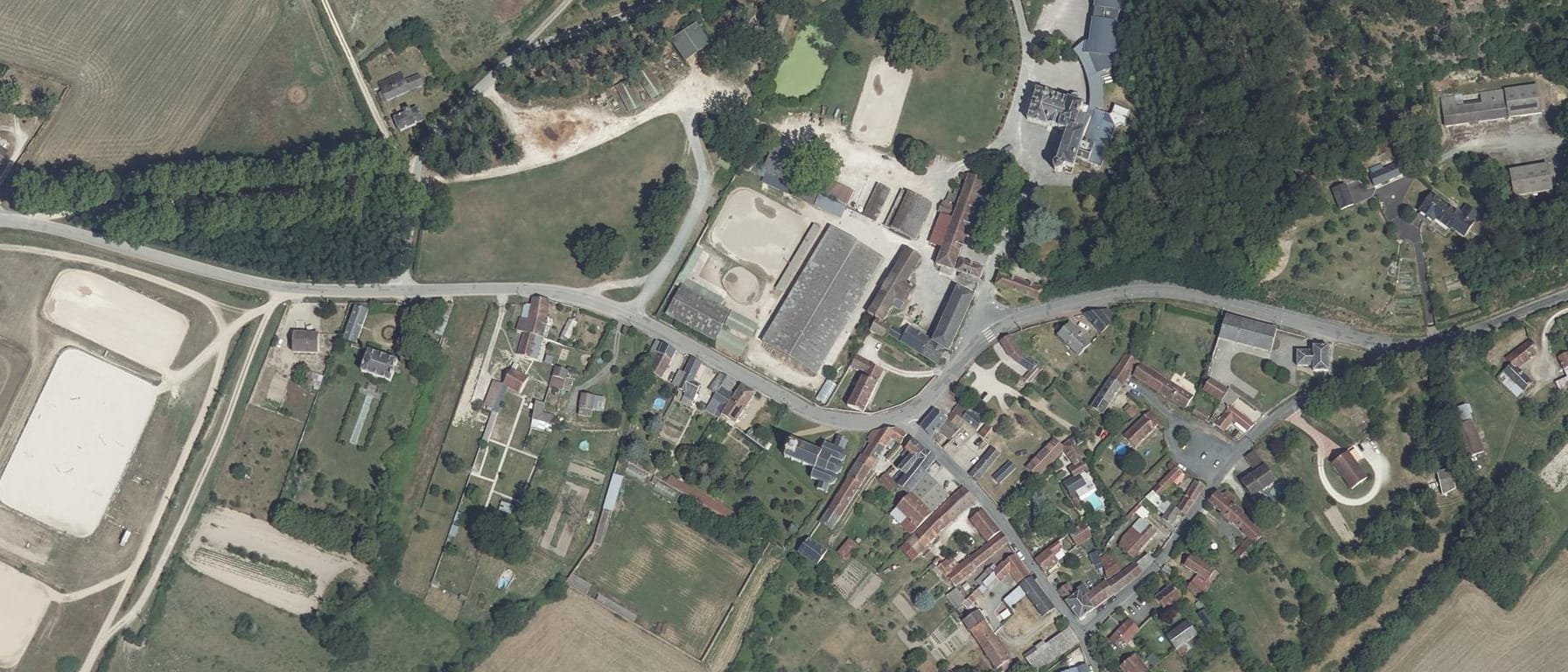 Vue aérienne de Lycée agricole de Saint-Cyran-du-Jambot