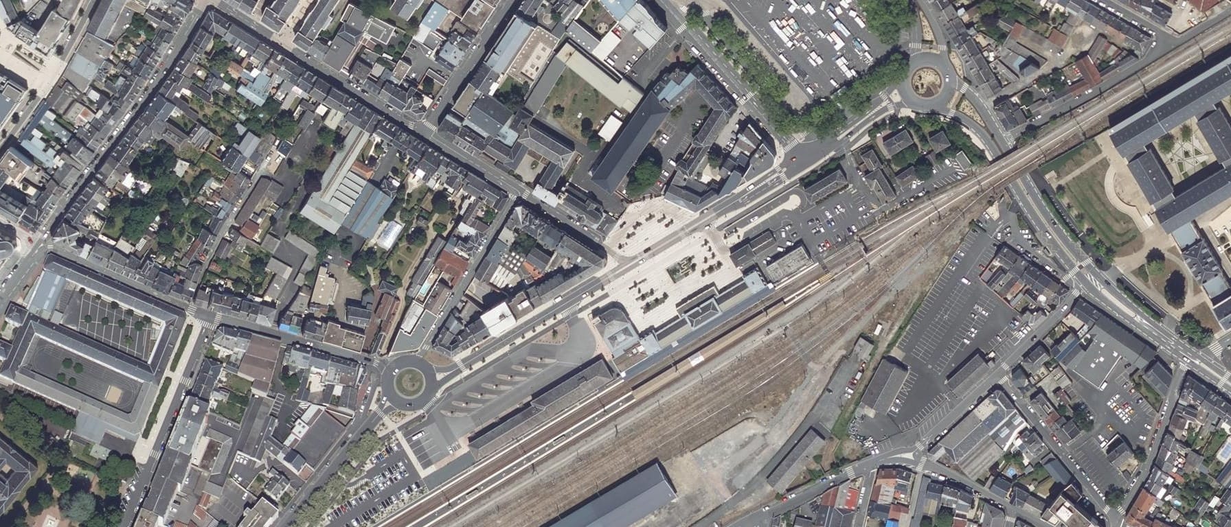 Vue aérienne de Lycée Sainte Solange