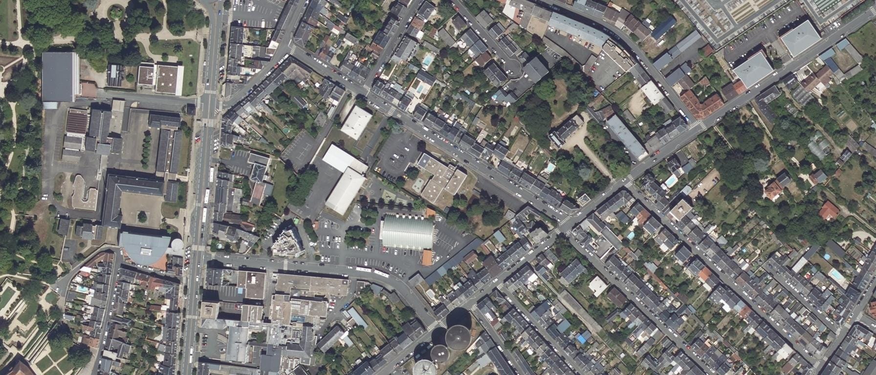 Vue aérienne de INSPE Châteauroux