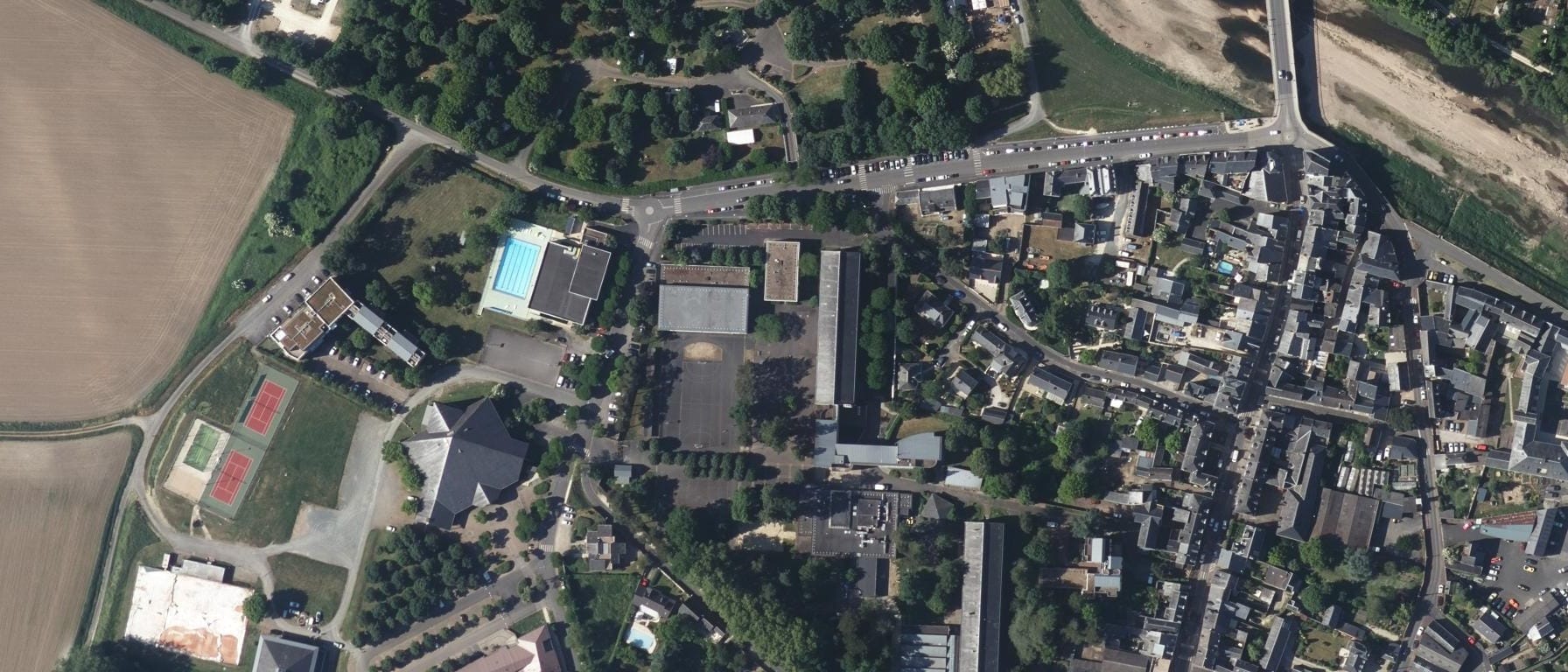 Vue aérienne de Lycée Francois Rabelais