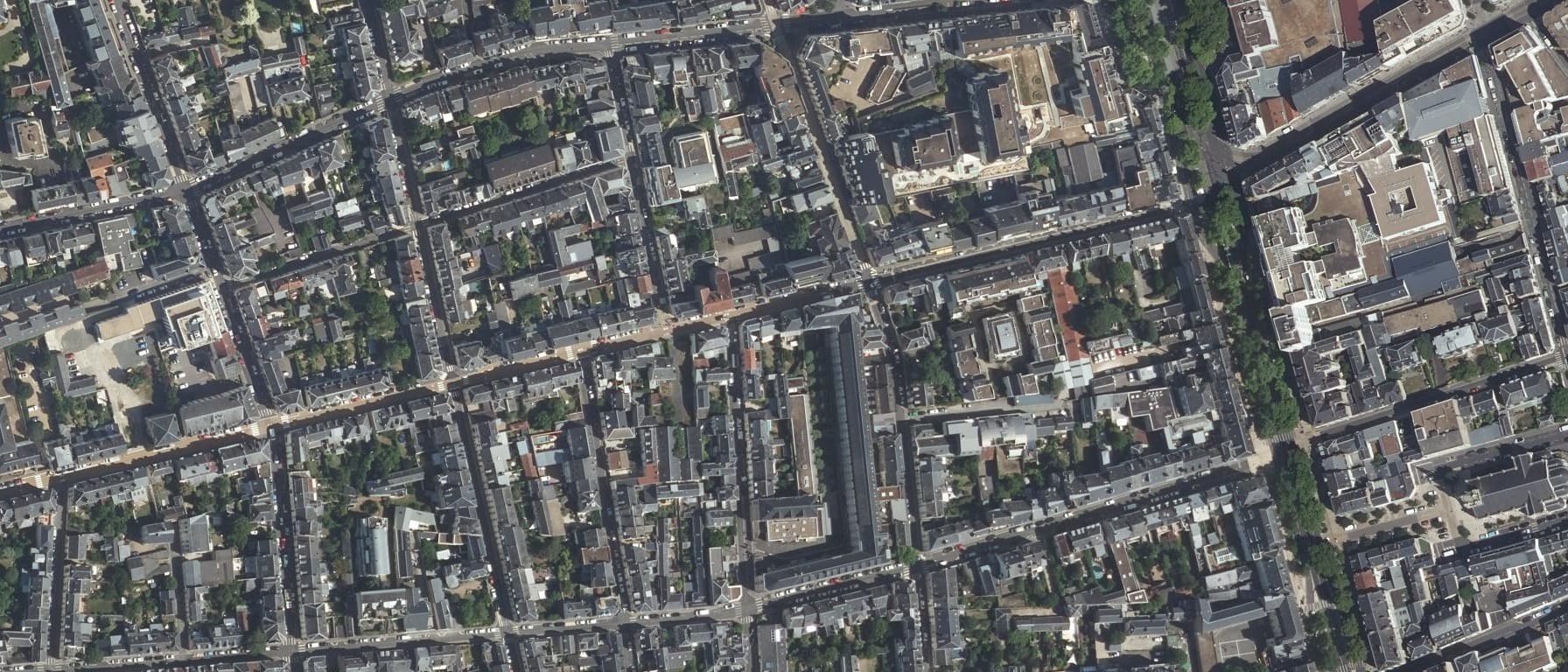 Vue aérienne de Lycée Balzac
