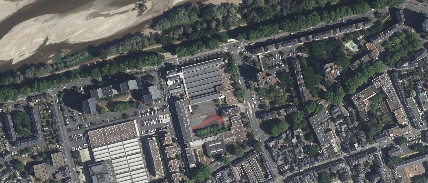 Vue aérienne de Lycée professionnel des métiers Albert Bayet