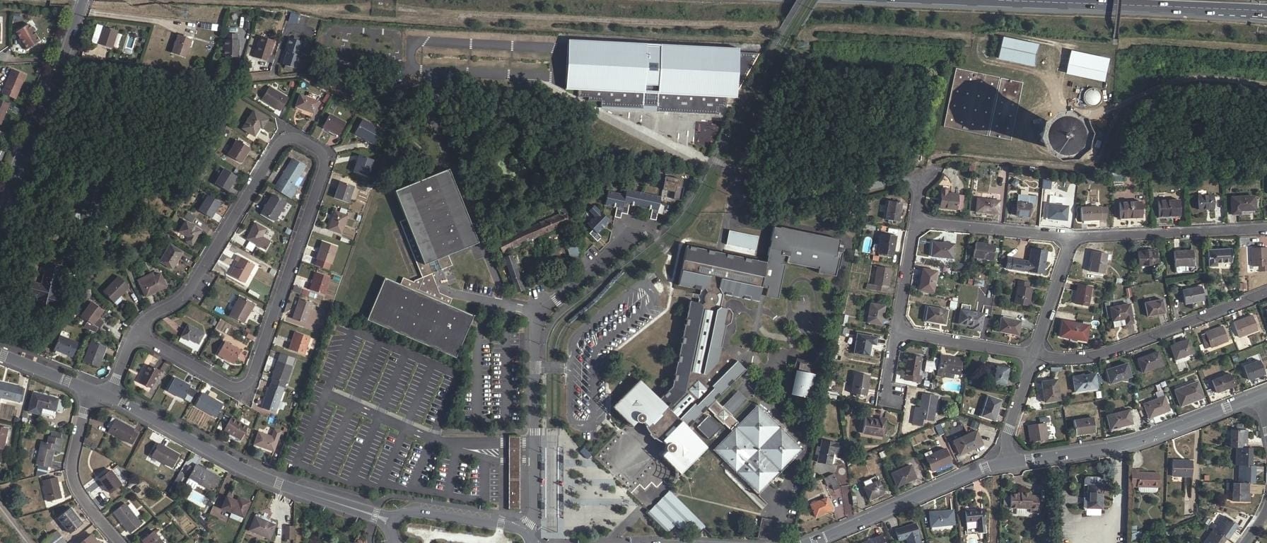 Vue aérienne de Lycée Jean Monnet