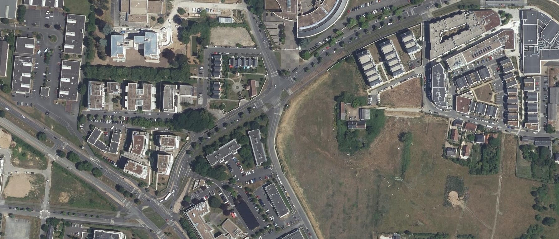 Vue aérienne de Lycée Jacques De Vaucanson