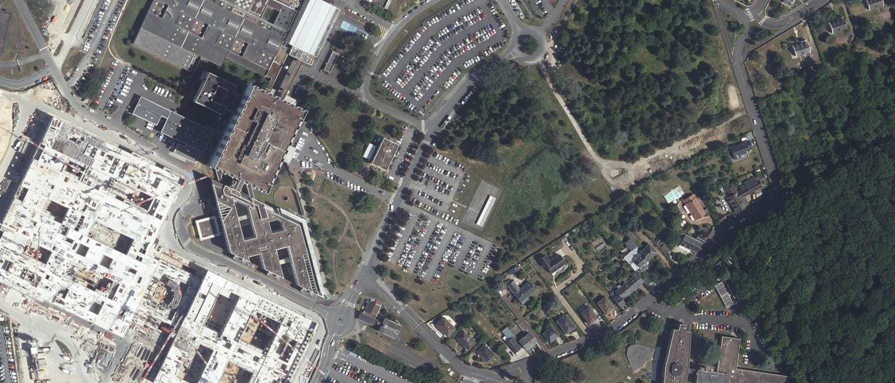 Vue aérienne de INSTITUT DE FORMATION DE MANIPULATEURS D’ÉLECTRORADIOLOGIE MÉDICALE (IFMEM) SITE IFPS DU CHRU DE TOURS