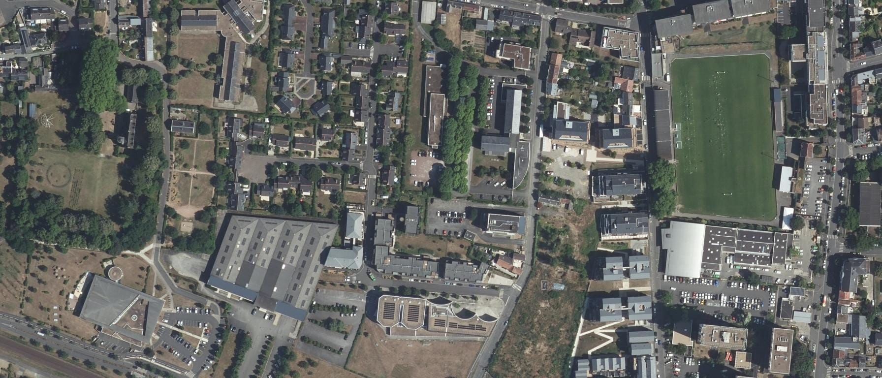 Vue aérienne de Organisme de formation-Centre de formation d'apprentis IRSS SPORT LA RICHE