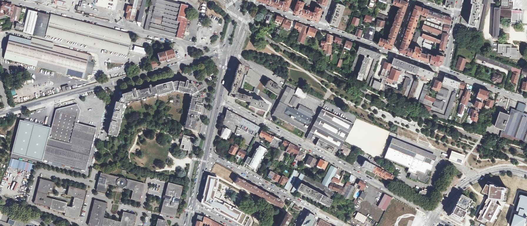 Vue aérienne de Lycée ISER-BORDIER