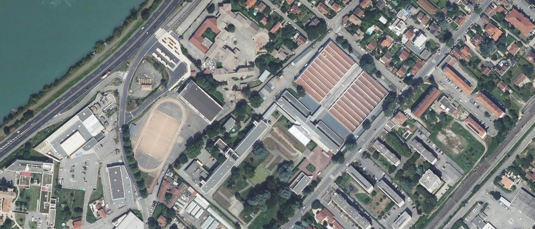 Vue aérienne de Lycée Galilee