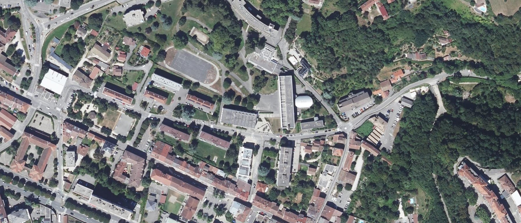 Vue aérienne de Lycée Edouard Herriot - CFA GRETA Grenoble