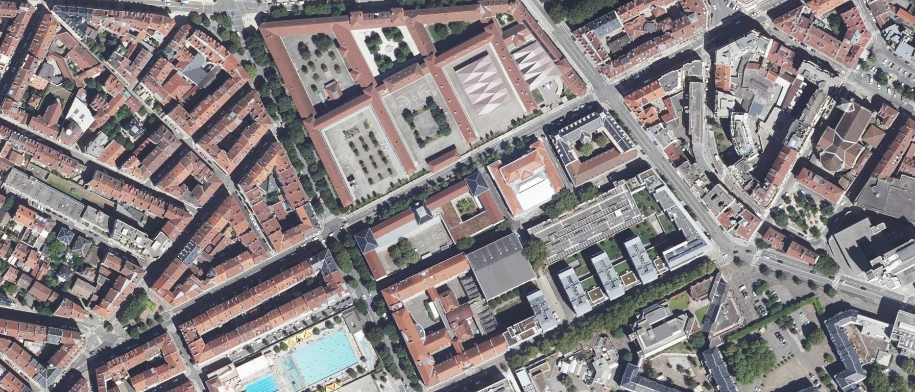 Vue aérienne de École supérieure d'art et design Grenoble-Valence - site de Grenoble