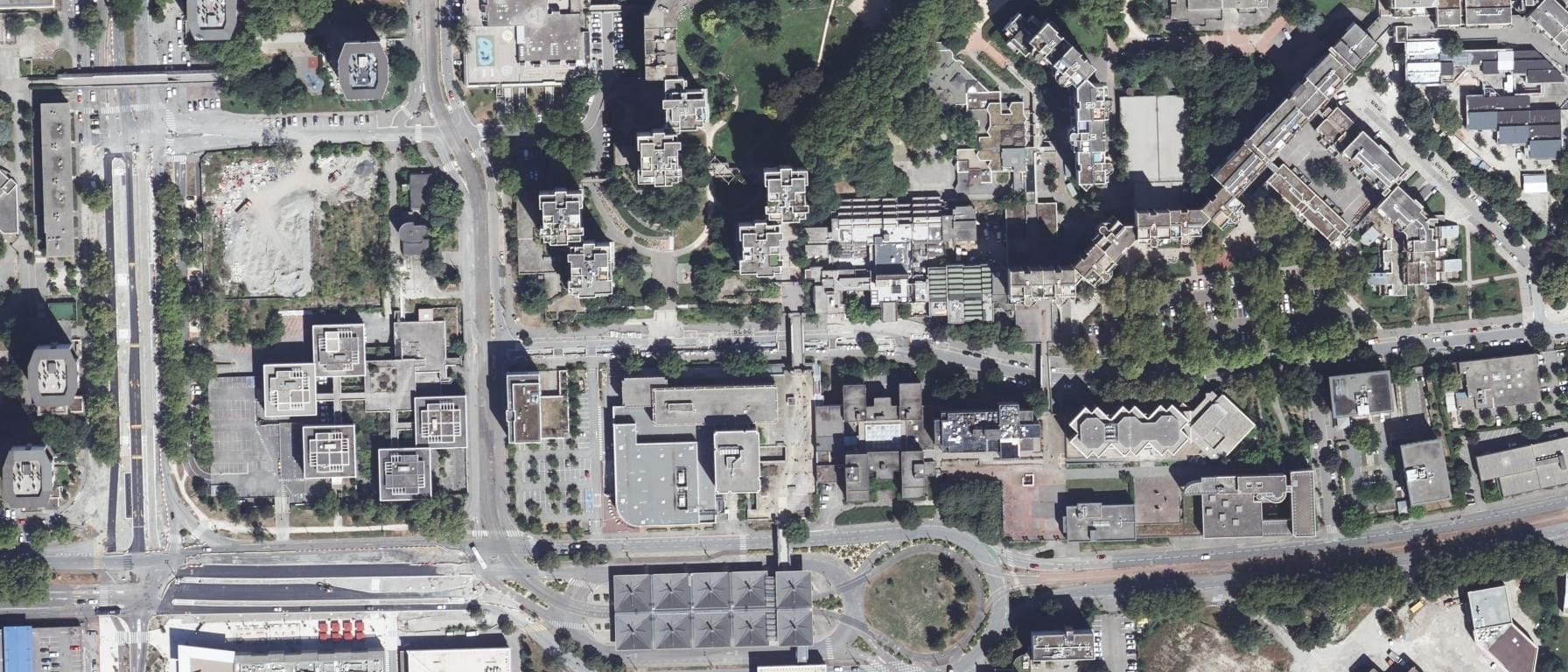 Vue aérienne de CNED