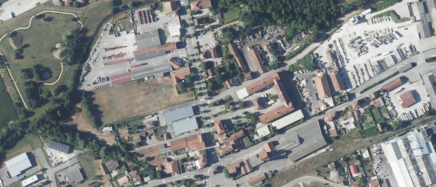 Vue aérienne de ADFI, Pôle Formation Isère - site de Beaurepaire