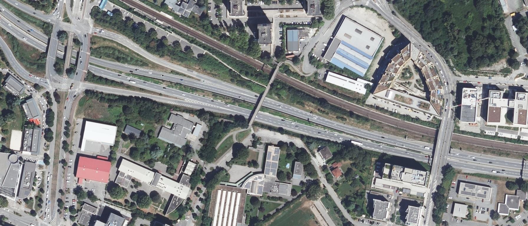 Vue aérienne de Lycée professionnel Thomas Edison