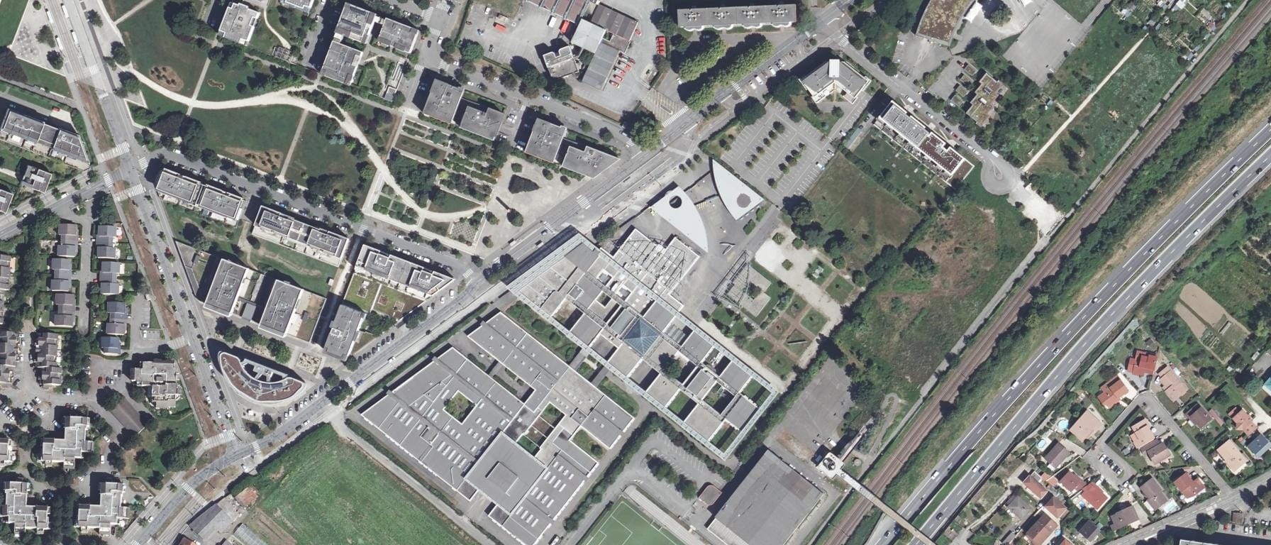 Vue aérienne de Lycée Pablo Neruda - CFA des Métiers des Energies