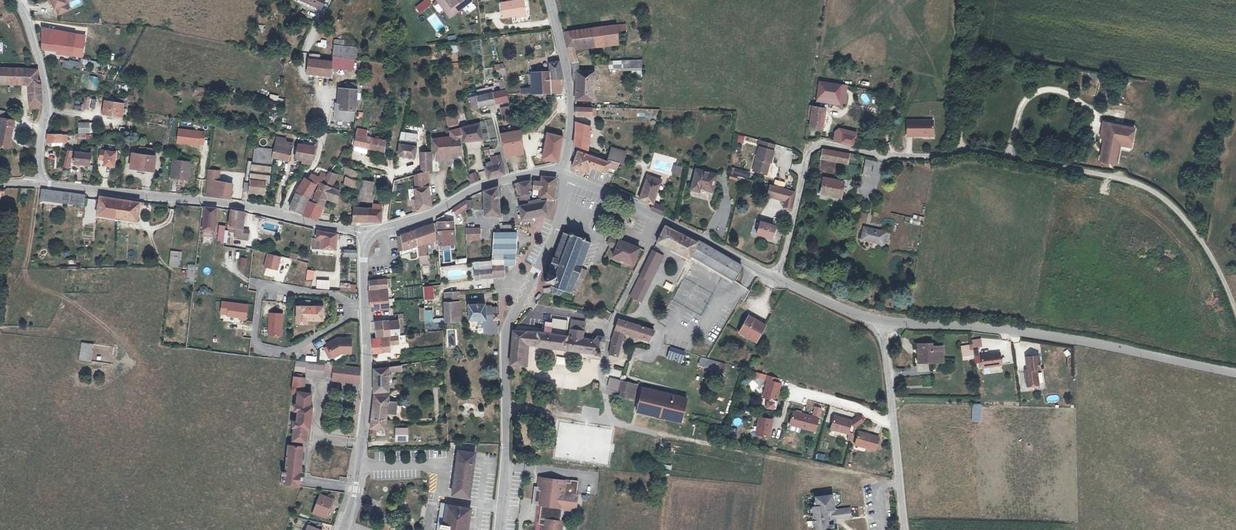 Vue aérienne de MFR St André le Village
