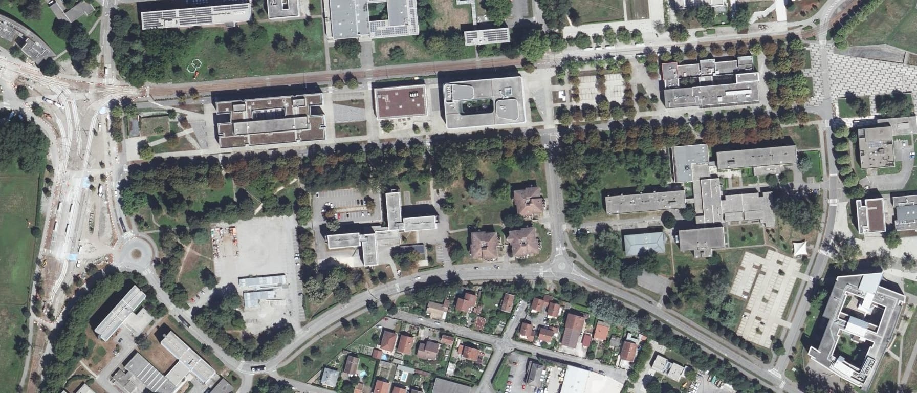 Vue aérienne de IFSI CHU Grenoble Alpes