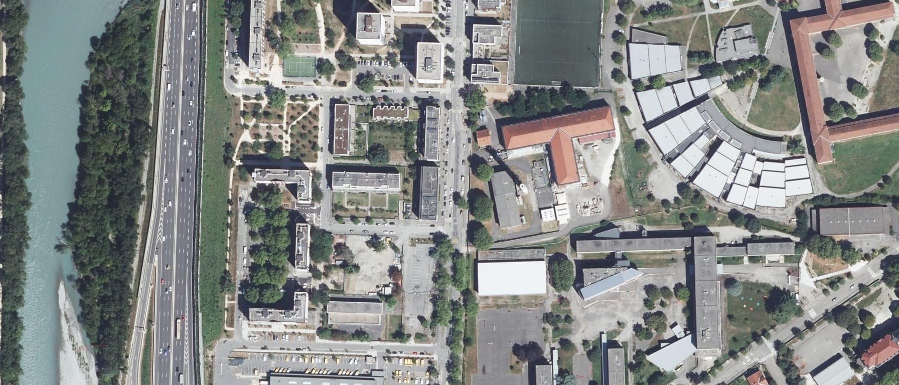 Vue aérienne de IFSI Croix Rouge Française Grenoble