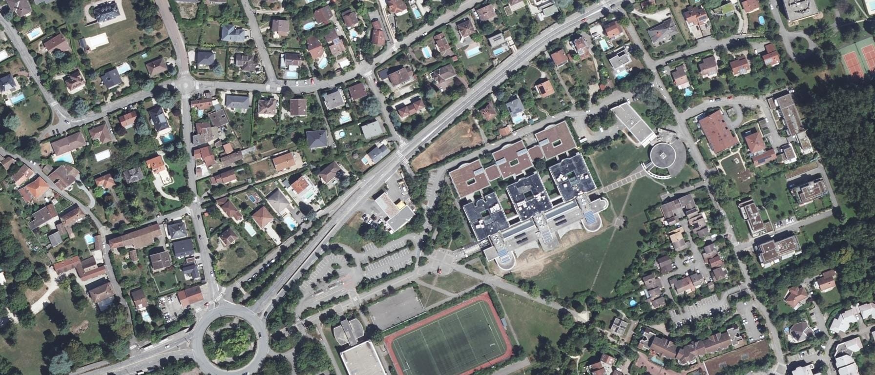 Vue aérienne de Lycée du Gresivaudan (LGM)