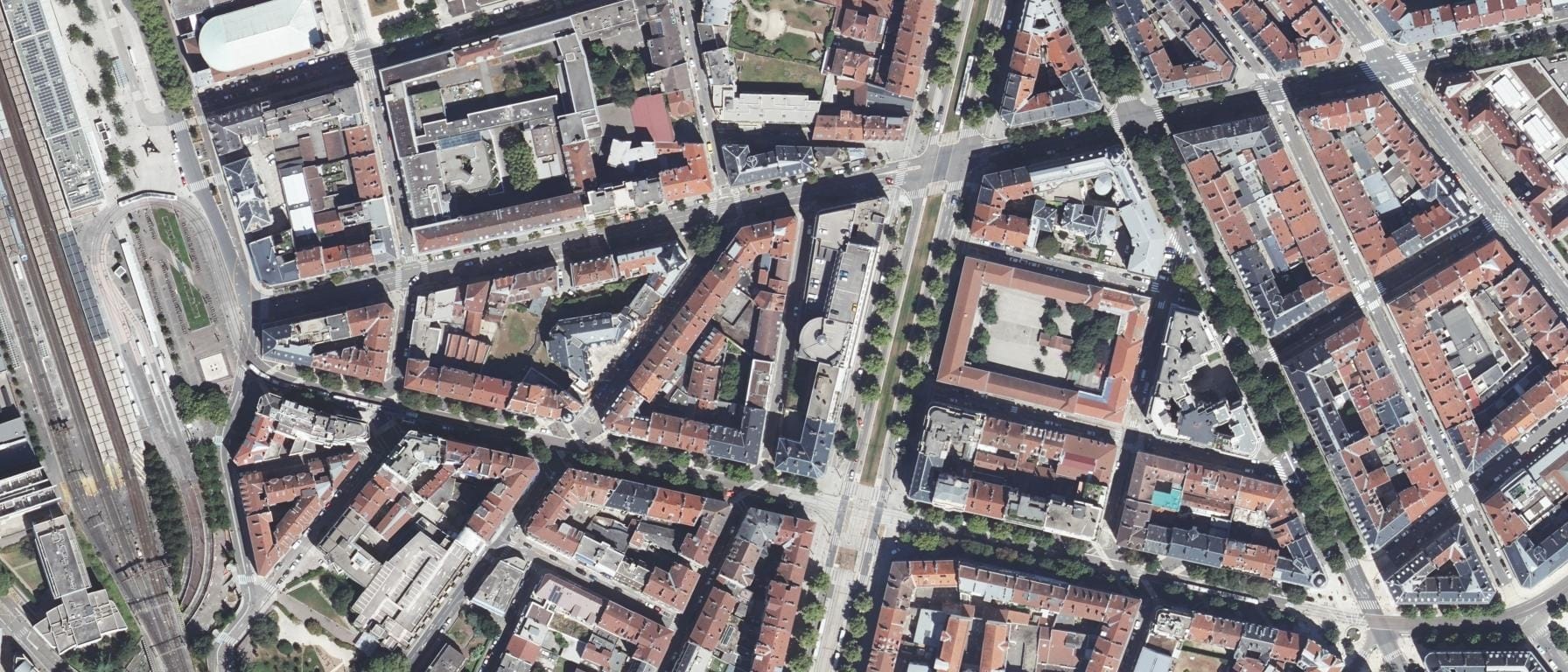 Vue aérienne de Ecole Terrade Grenoble