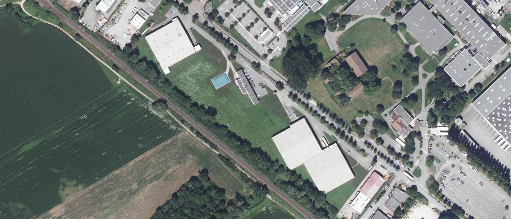 Vue aérienne de ADFI, Pôle Formation Isère - site de Moirans
