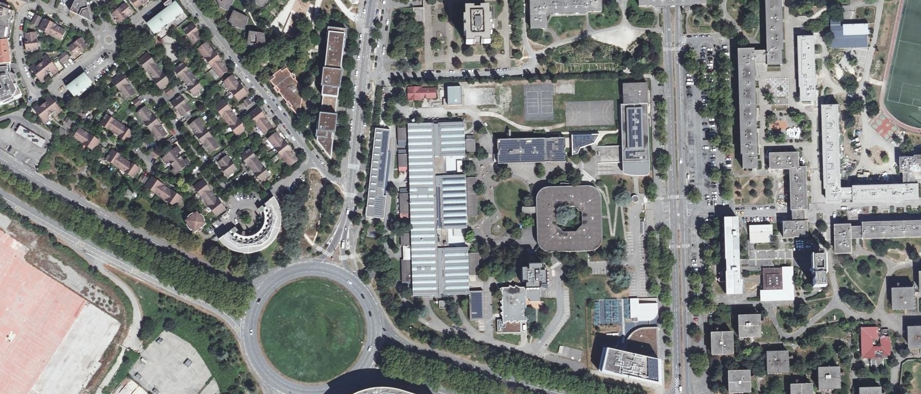 Vue aérienne de Institut Supérieur de la Construction (ISCO) (Grenoble - 38)