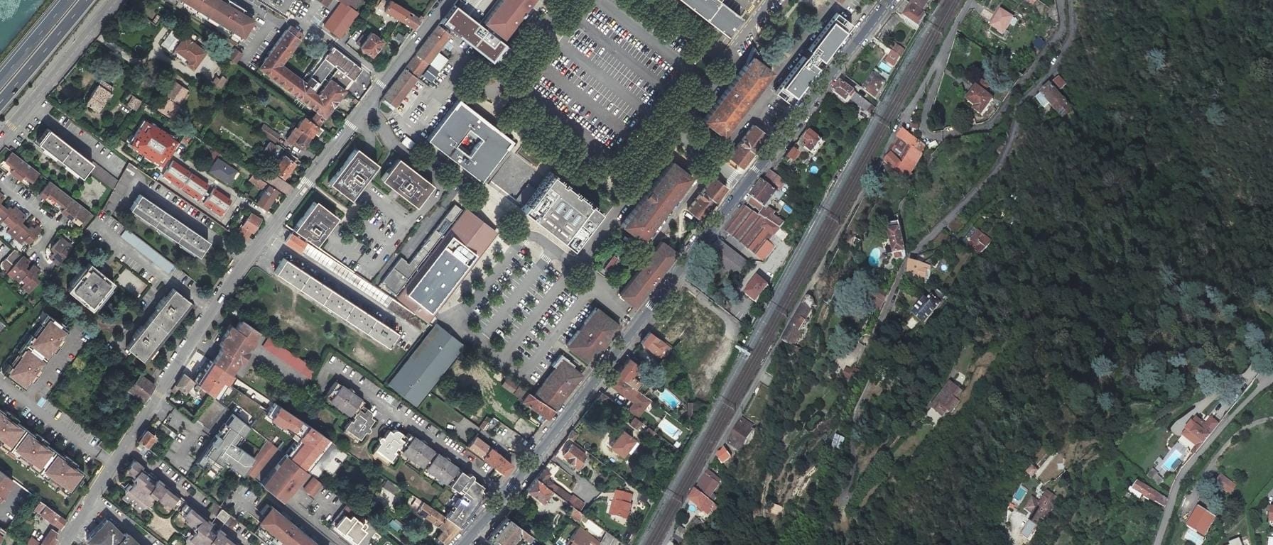 Vue aérienne de I.U.T. 2 de Grenoble - site de Vienne