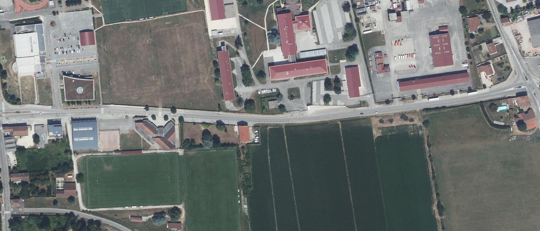 Vue aérienne de CFPPA-UFA La Côte St André