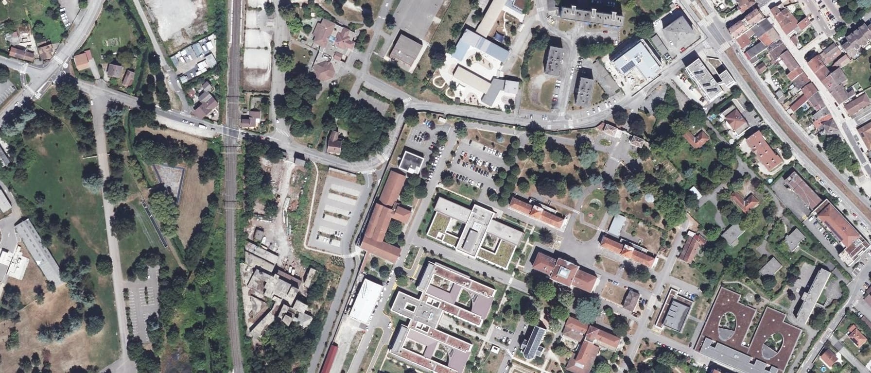 Vue aérienne de IFSI CH Alpes-Isère Saint-Egrève