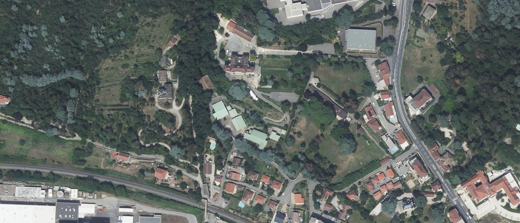Vue aérienne de CFPPA de Vienne Seyssuel