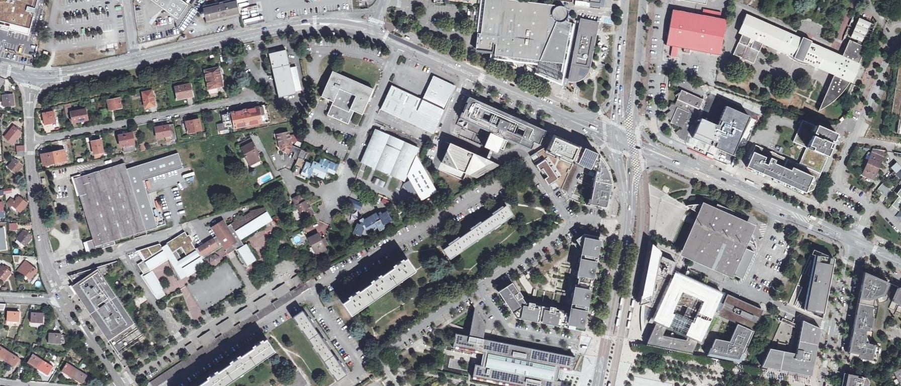 Vue aérienne de ISO Grenoble - Institut Supérieur d'Optique (Echirolles - 38)