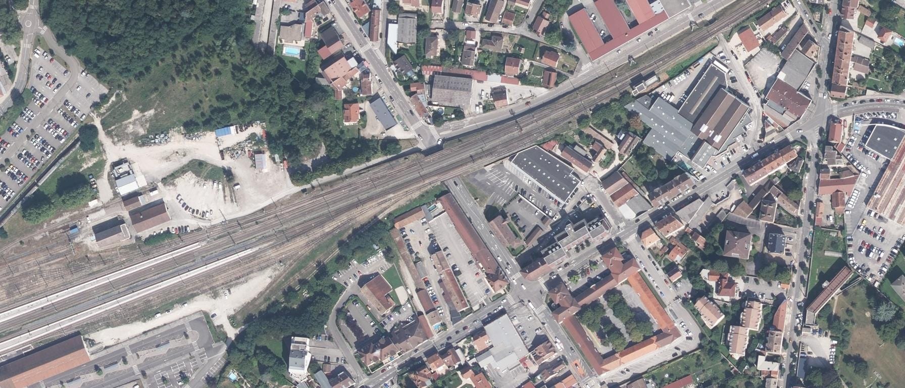 Vue aérienne de IFSI CH Dole