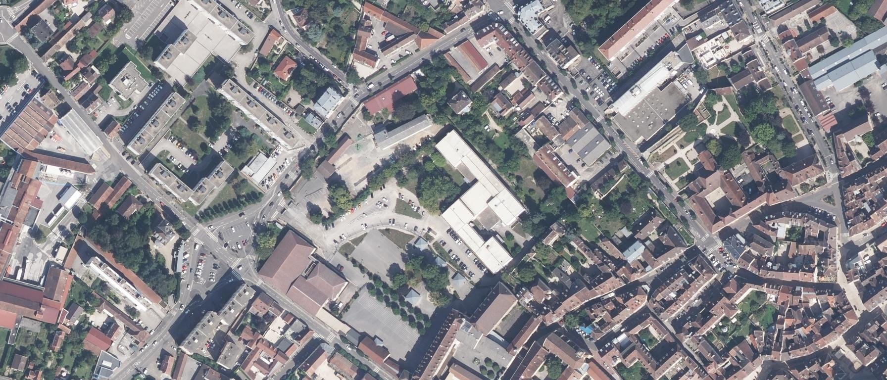 Vue aérienne de Lycée Pasteur Mont Roland
