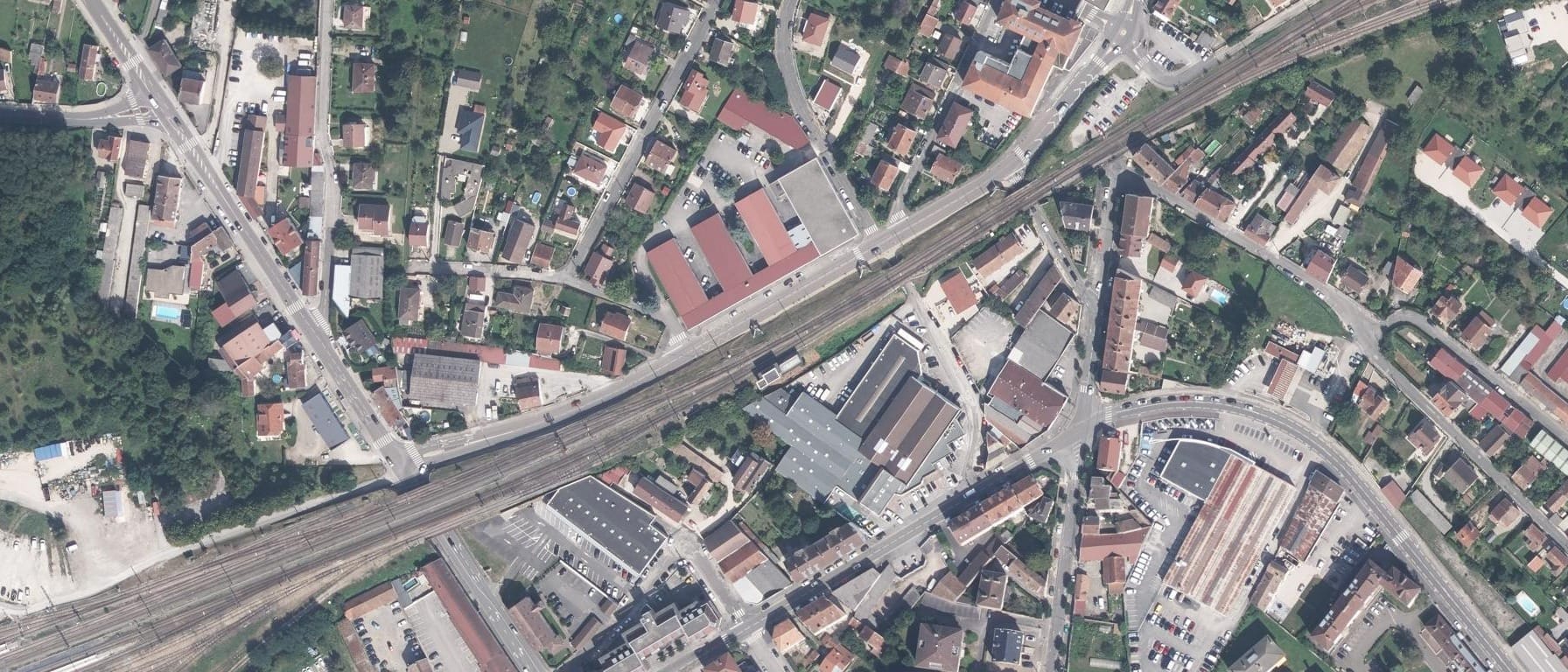 Vue aérienne de CFAI FRANCHE-COMTE Dole