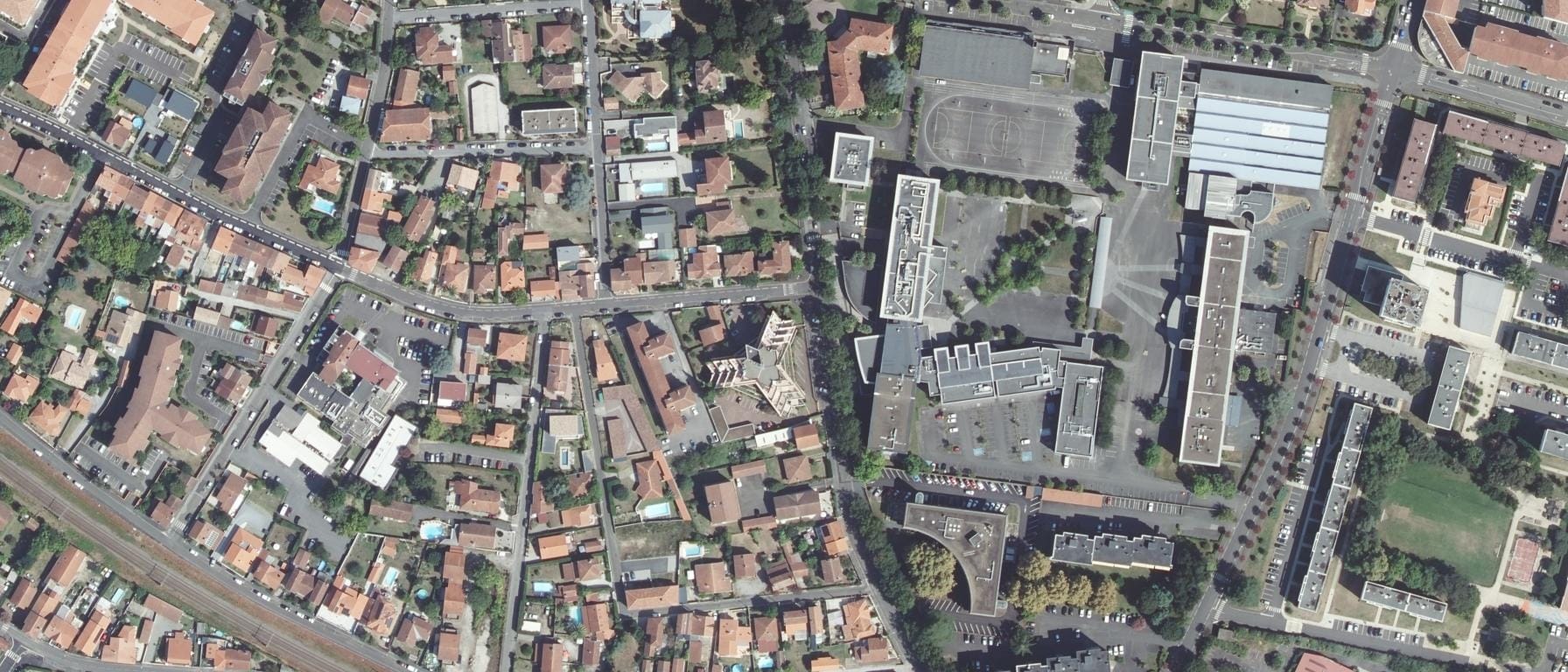 Vue aérienne de Lycée de Borda