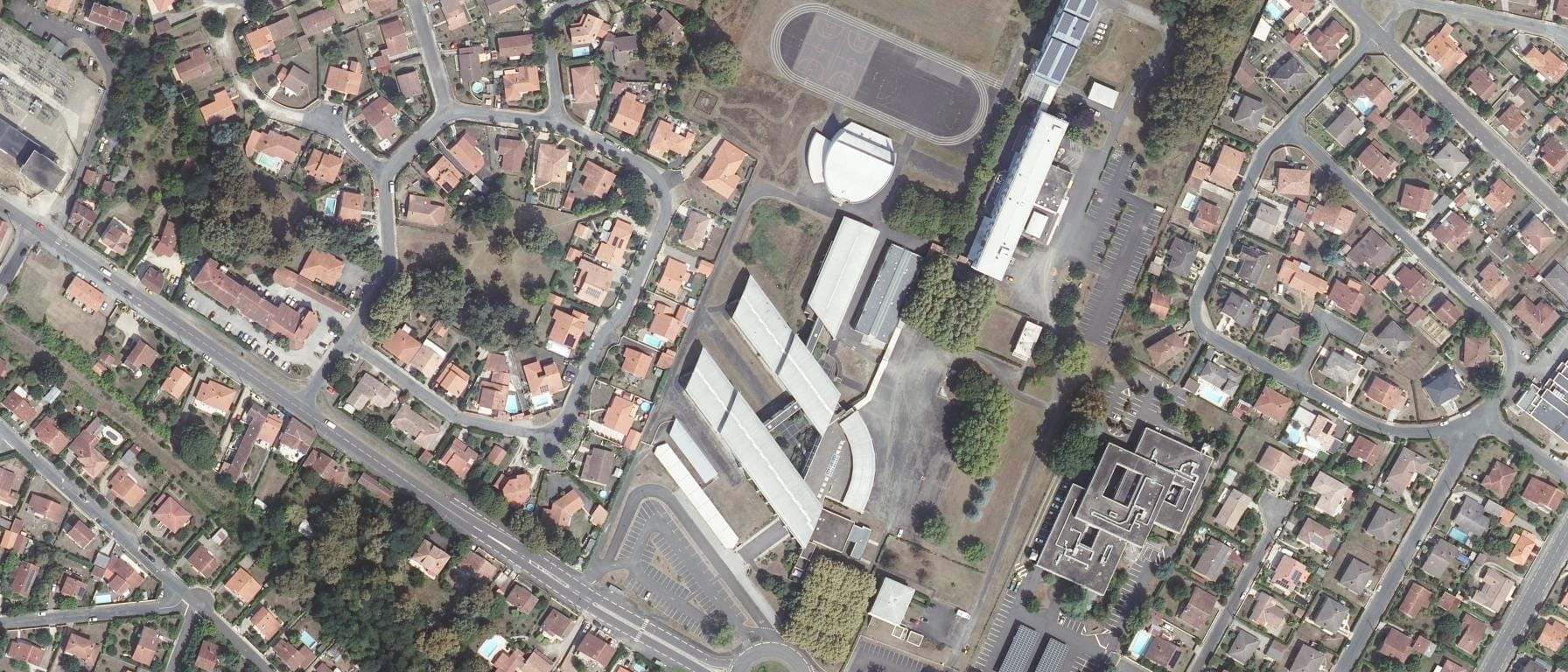 Vue aérienne de Lycée Charles Despiau