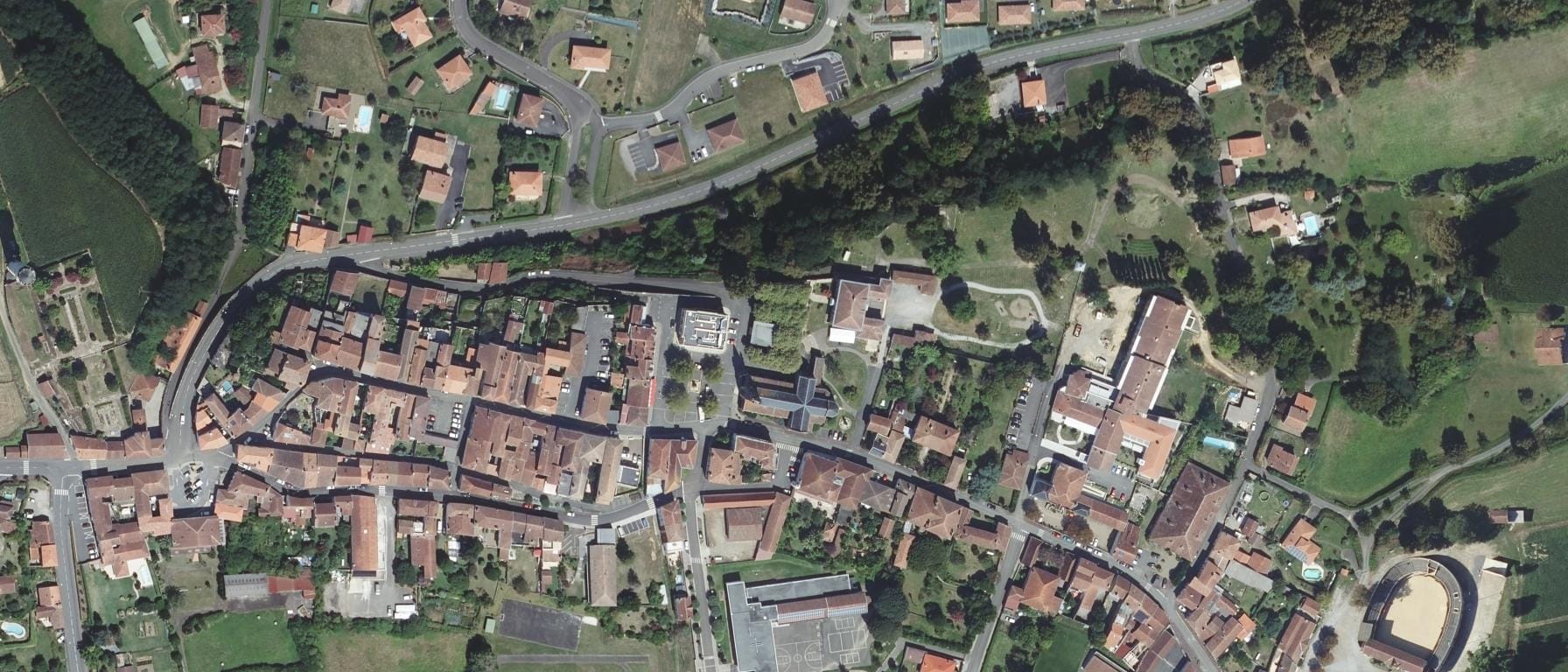 Vue aérienne de Lycée Professionnel Agricole DE MUGRON