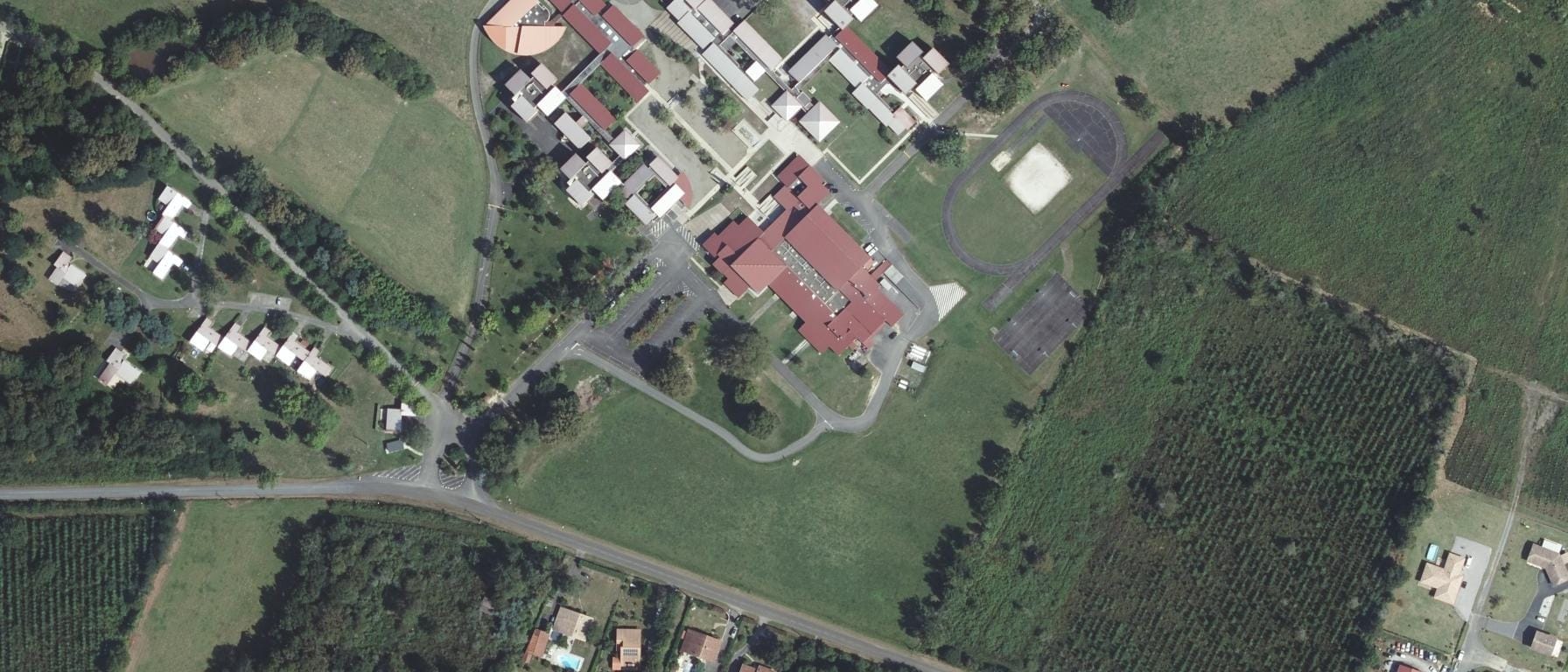 Vue aérienne de Lycée agricole DE DAX