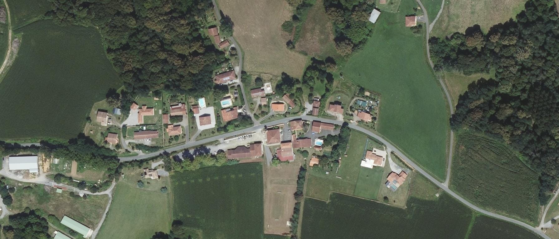 Vue aérienne de MFR Castelnau-Chalosse