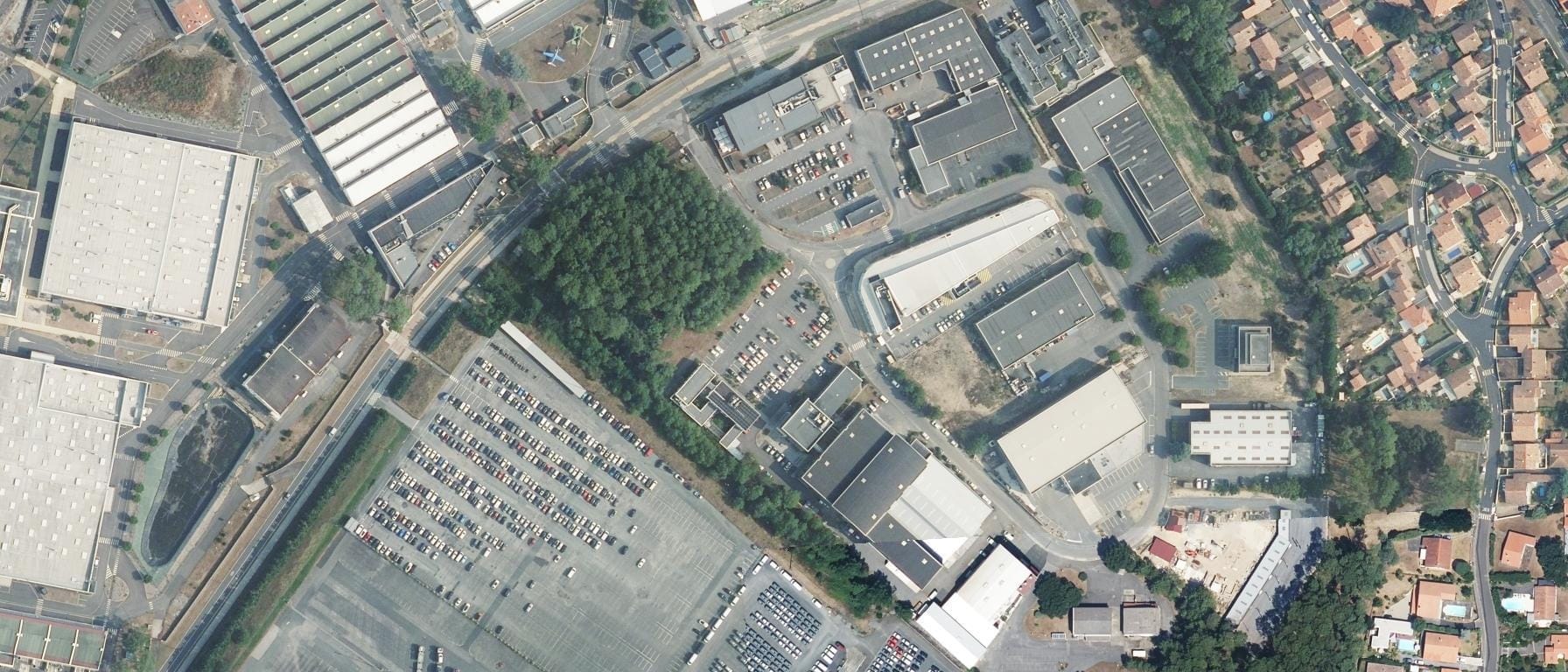 Vue aérienne de Centre de Formation d'apprentis de l'industrie (C.F.A.I) de Tarnos