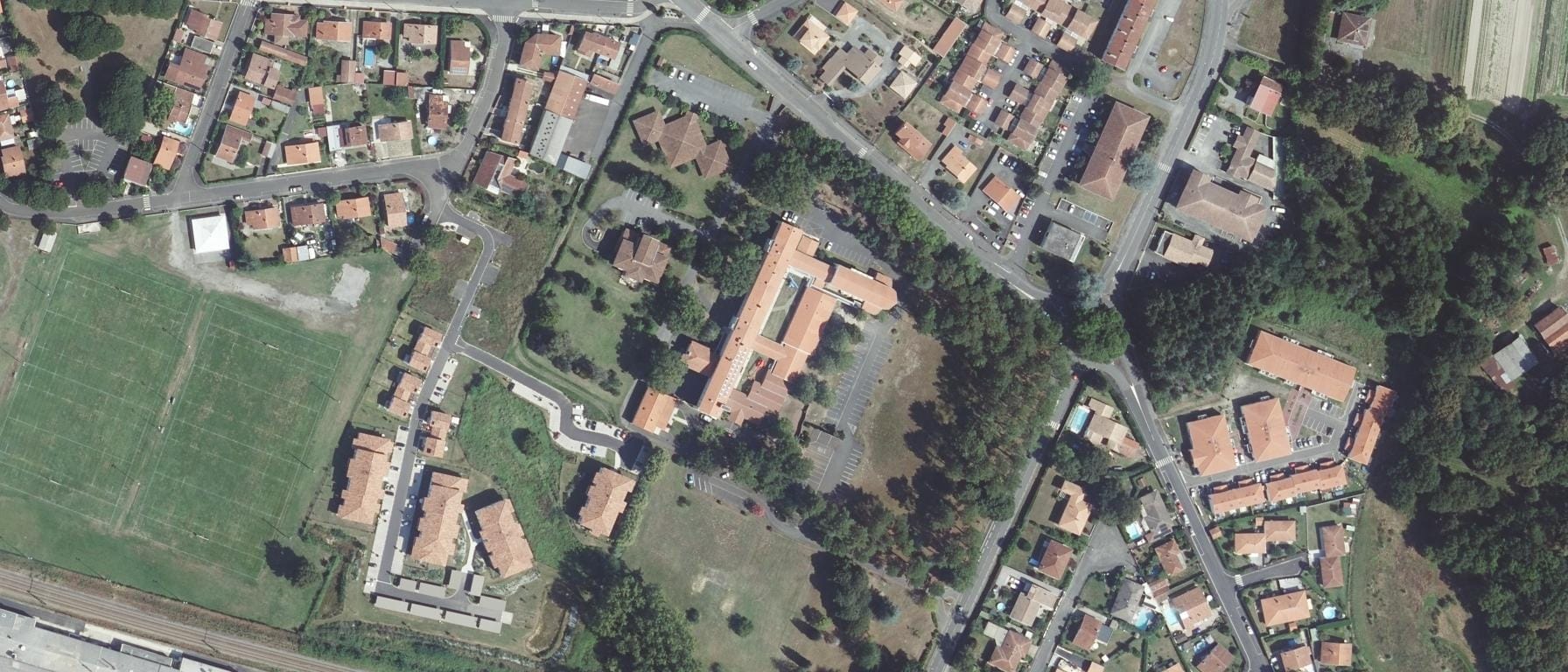 Vue aérienne de Lycée Saint-Jacques-de-Compostelle (Dax - 40)