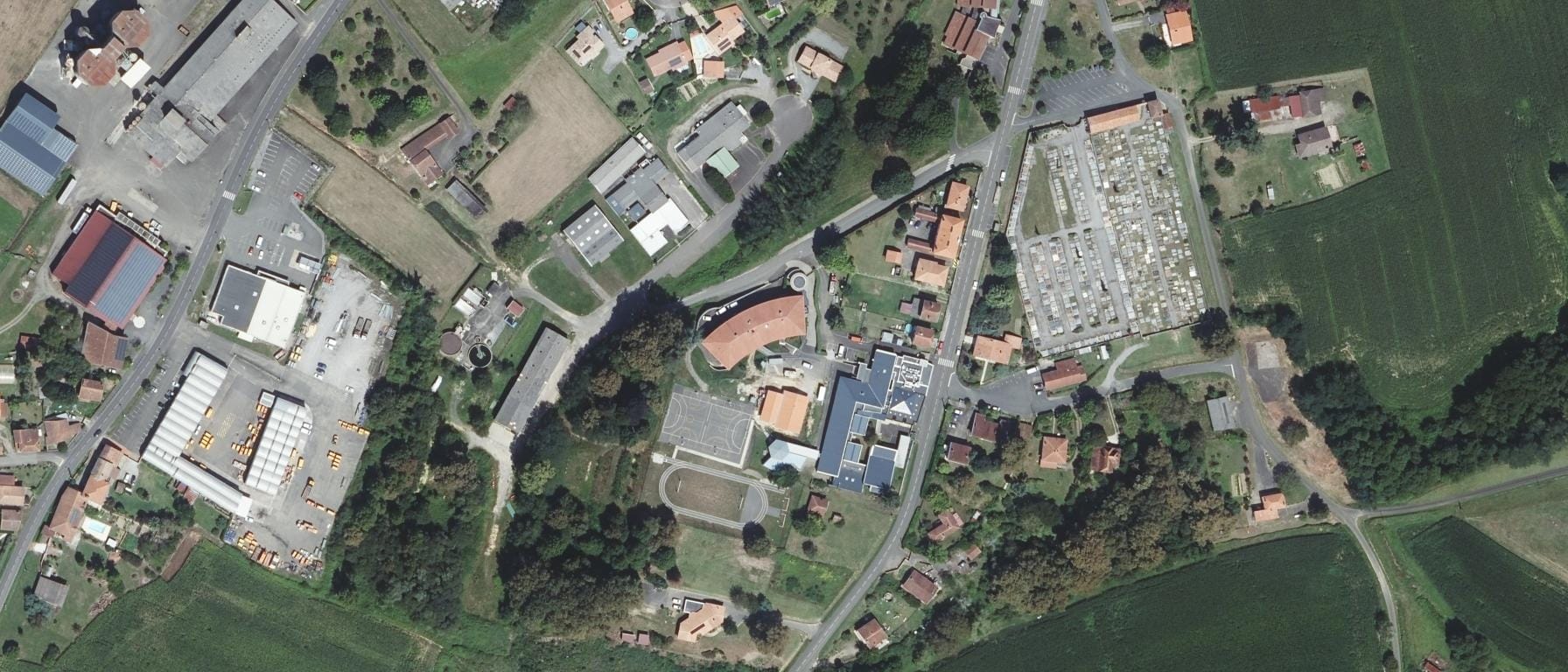 Vue aérienne de CFPPA DES LANDES - MUGRON