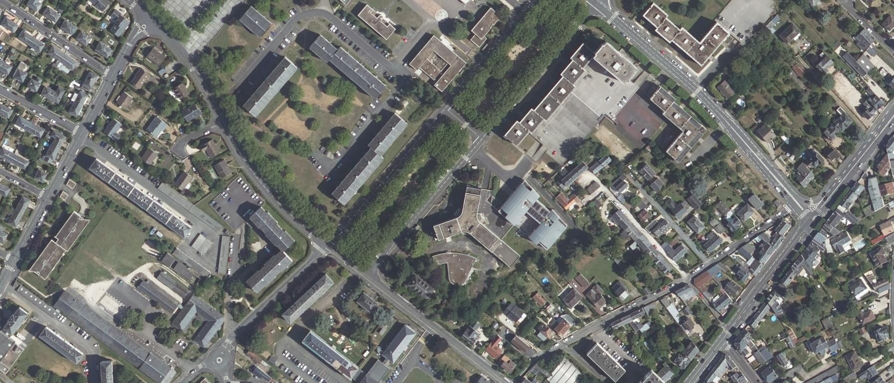 Vue aérienne de IFSI CH Blois