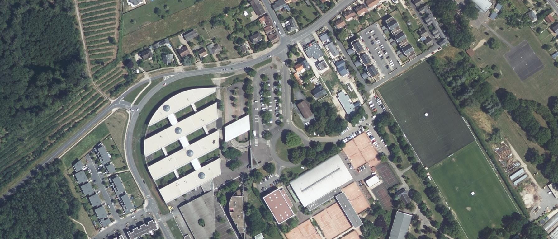Vue aérienne de Lycée Camille Claudel
