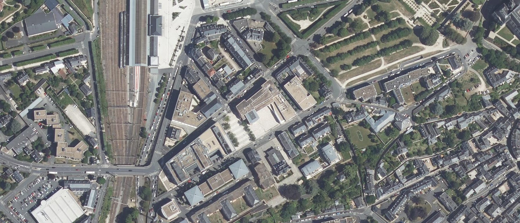 Vue aérienne de Ecole Nationale Supérieure de la Nature et du Paysage