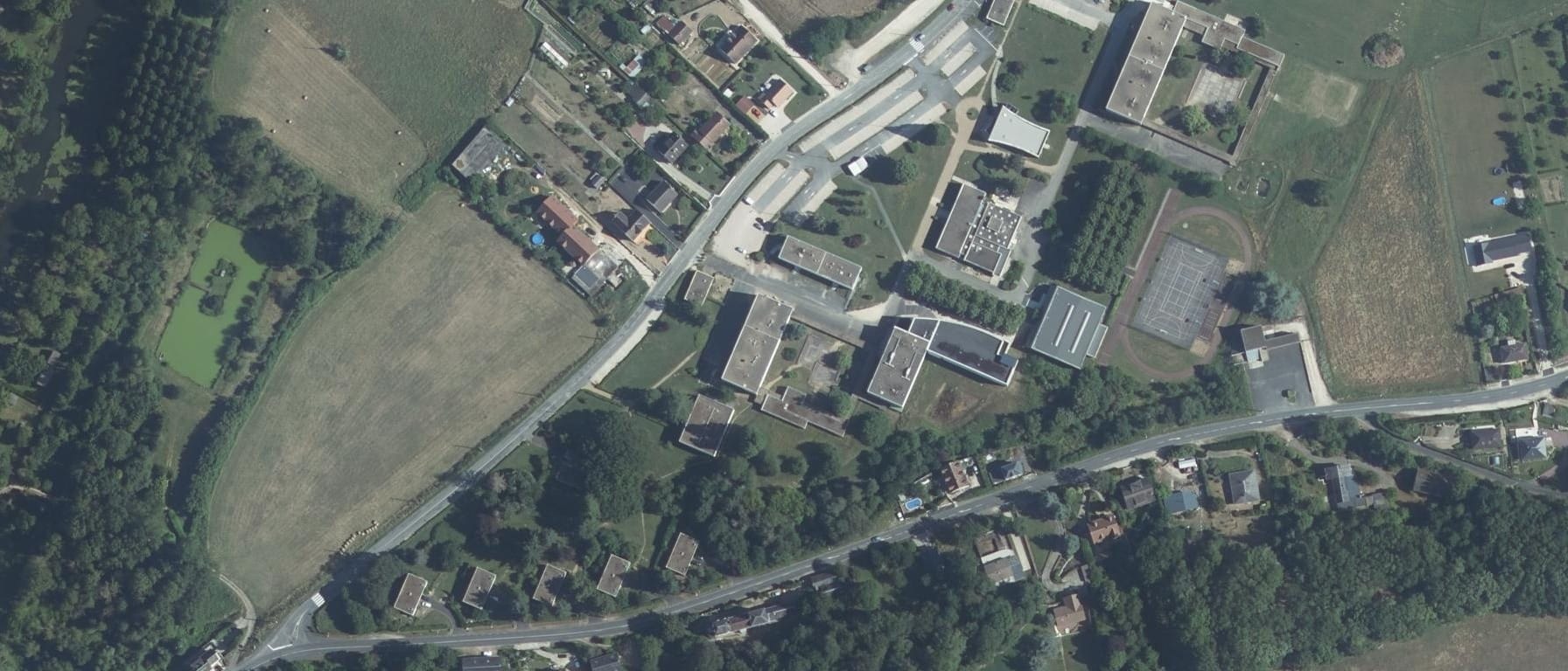 Vue aérienne de Agrocampus des 2 Vallées - CFA - CFPPA du Loir-et-Cher - Areines