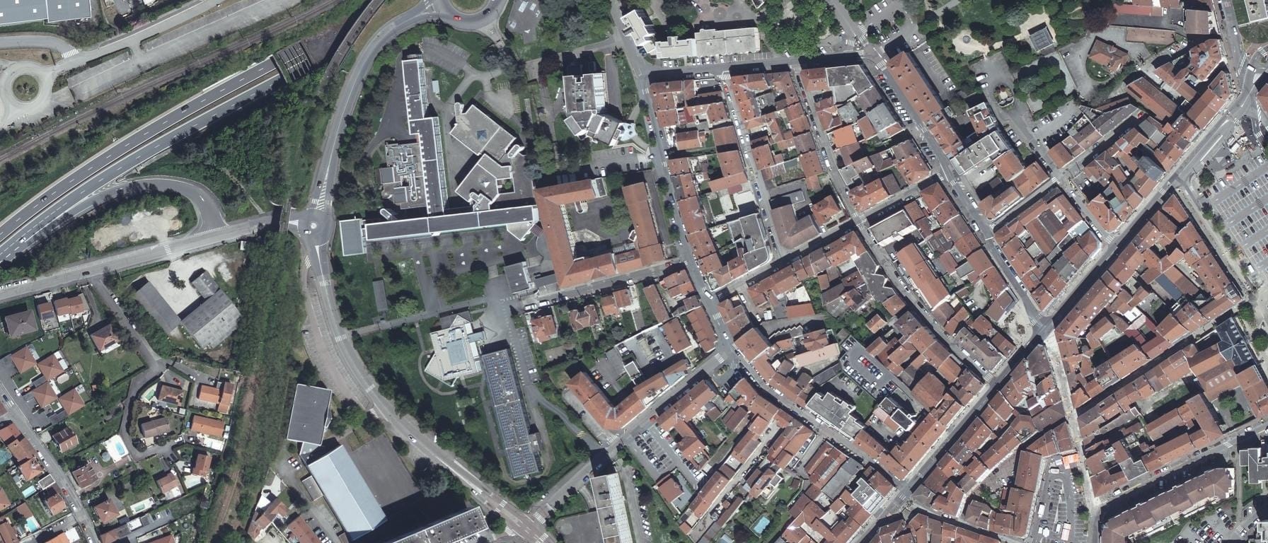 Vue aérienne de Lycée Albert Camus
