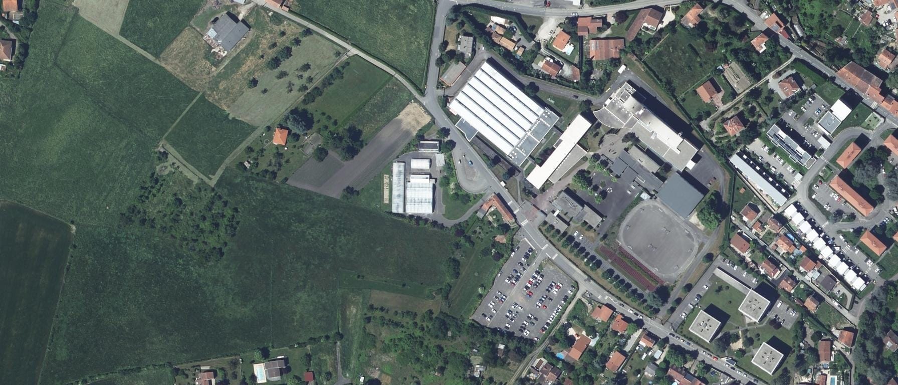 Vue aérienne de Lycée Georges Brassens